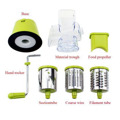 Manual Rotary Cheese Grater for Vegetable Cutter Potato Slicer Mandoline Multifunctional Vegetable Chopper Kitchen Accessories