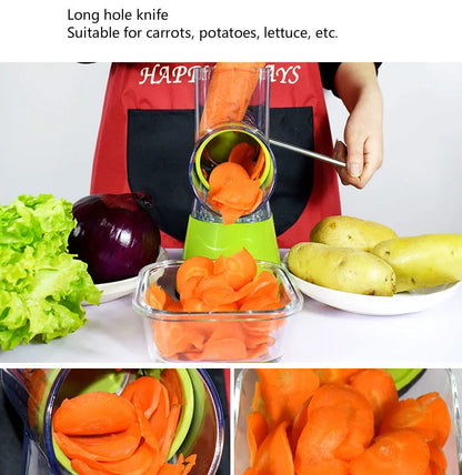 Manual Rotary Cheese Grater for Vegetable Cutter Potato Slicer Mandoline Multifunctional Vegetable Chopper Kitchen Accessories