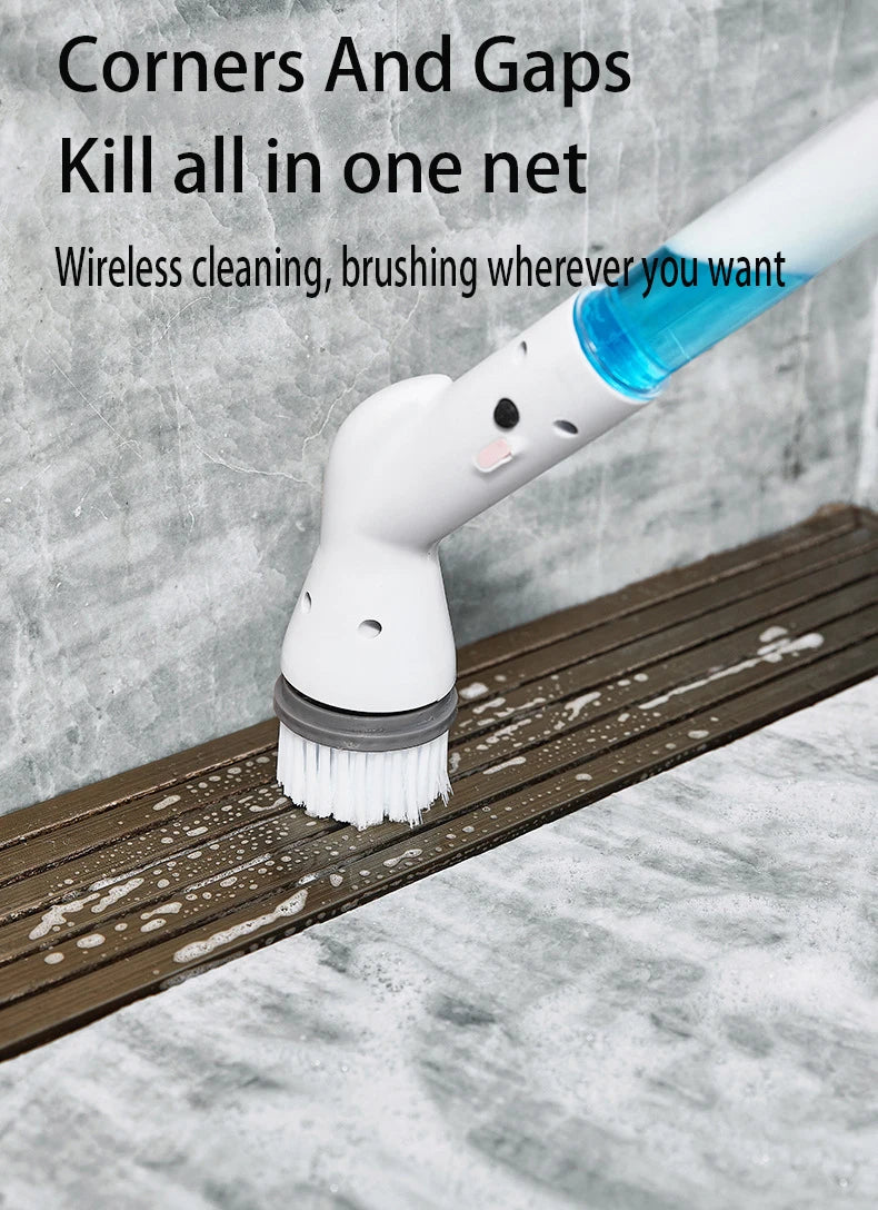 Electric Cleaning Brush Bathroom Window Kitchen Automotive Multifunctional Household Rotating Wireless Cleaning Machine