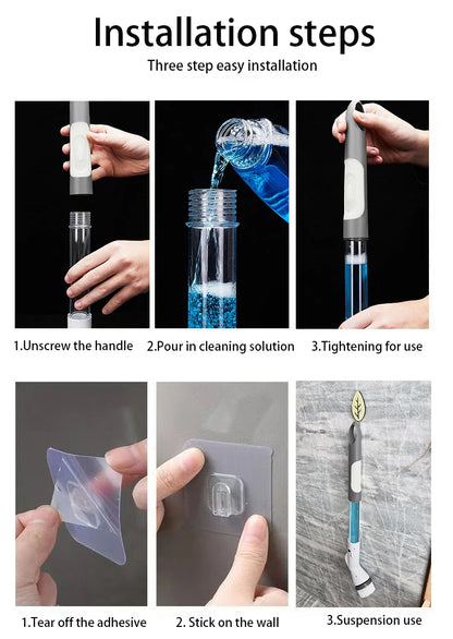 Electric Cleaning Brush Bathroom Window Kitchen Automotive Multifunctional Household Rotating Wireless Cleaning Machine