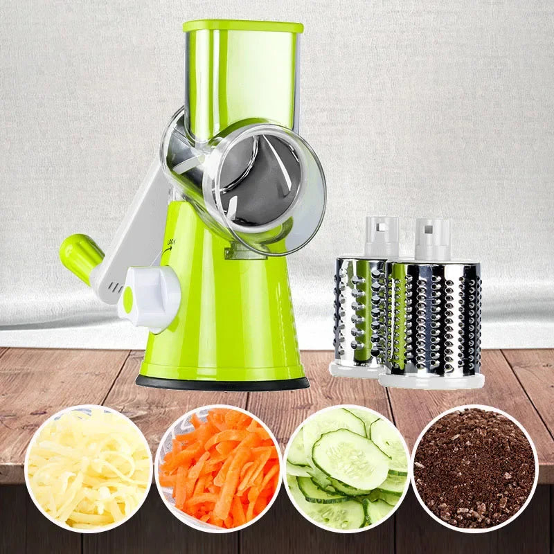 Manual Rotary Cheese Grater for Vegetable Cutter Potato Slicer Mandoline Multifunctional Vegetable Chopper Kitchen Accessories